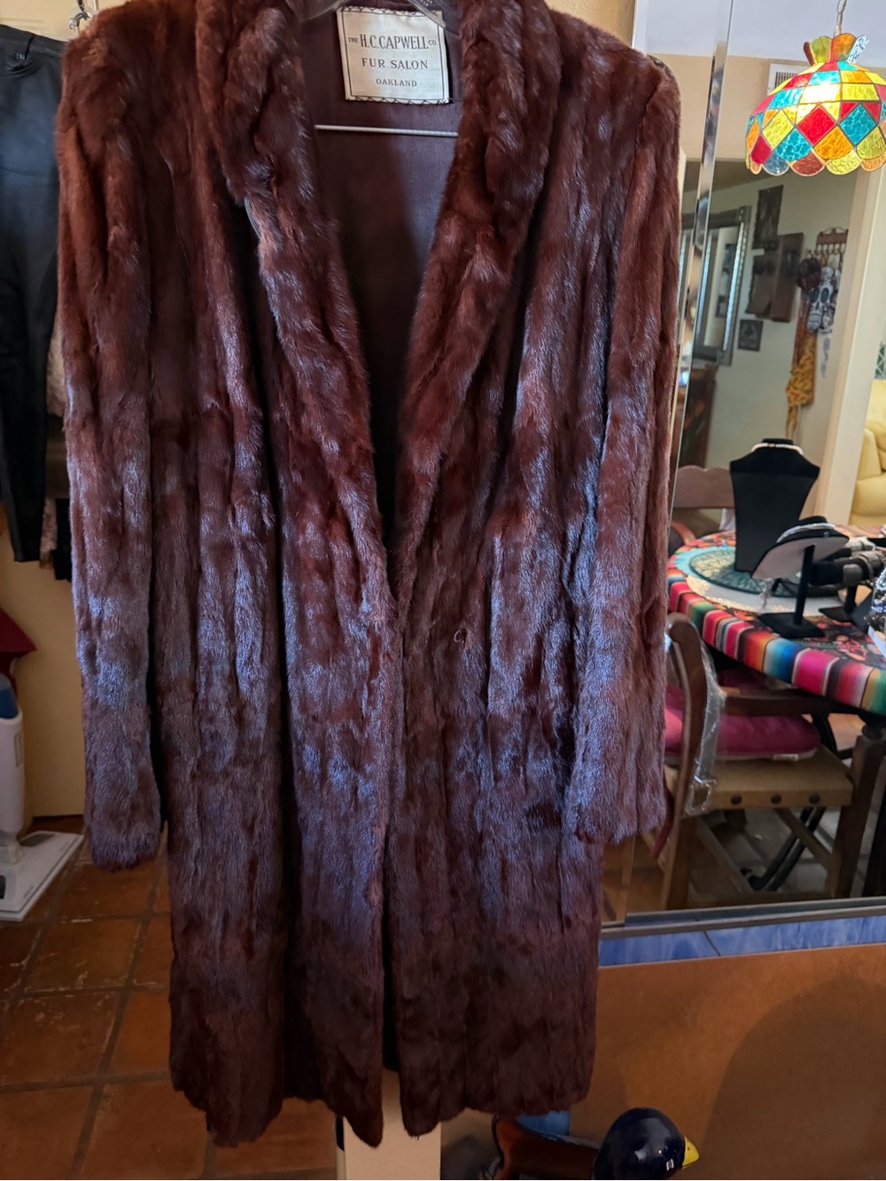Vintage XS Full Length Mink Coat
